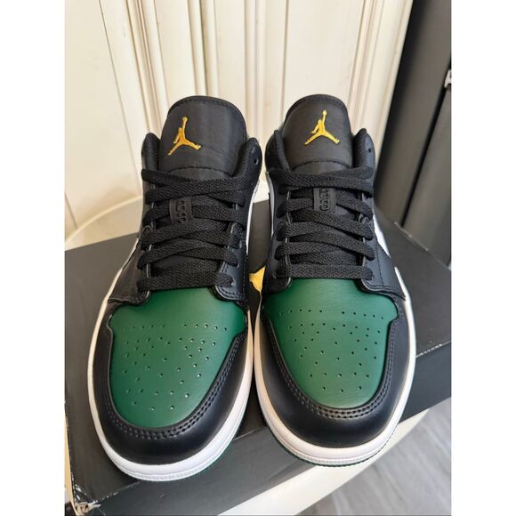 Air Jordan 1 Men's Low Top Green Toe Athletic Sneaker Shoes Multicolor Size 8.5 - Picture 9 of 16